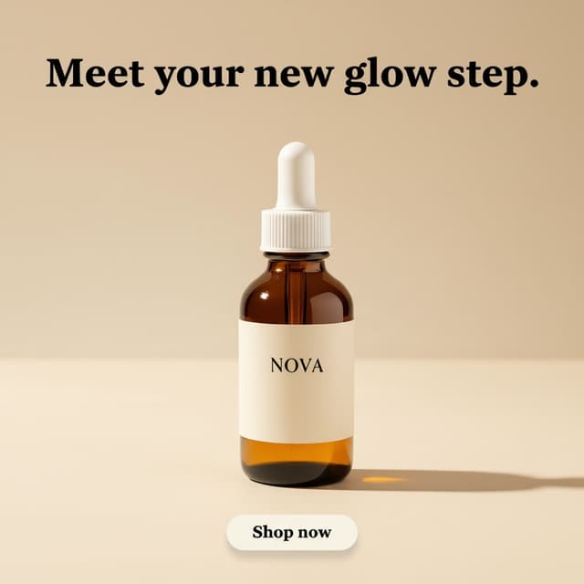 Serum ad, Headline · 1:1